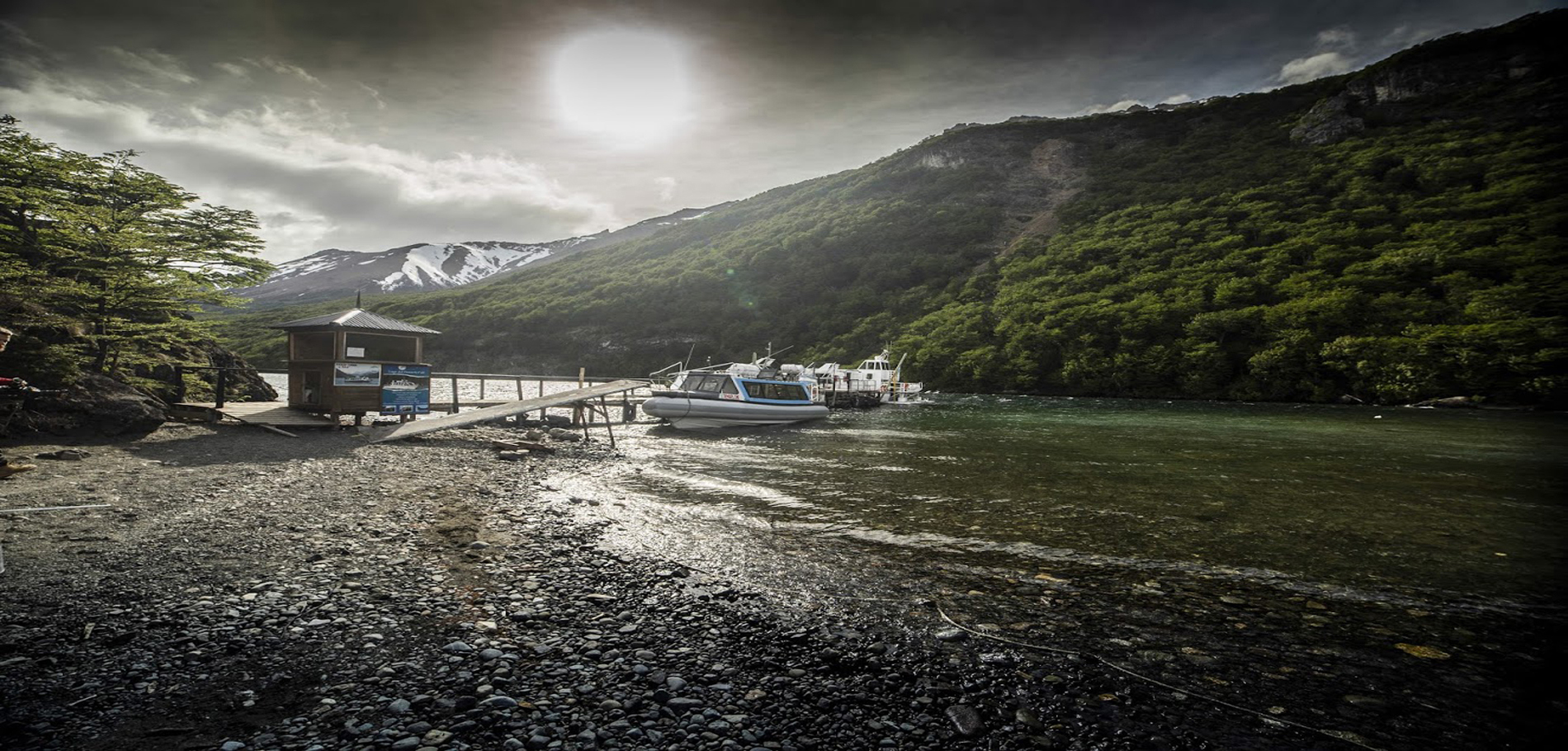 Desert Lake with Vespignani Glacier - 1